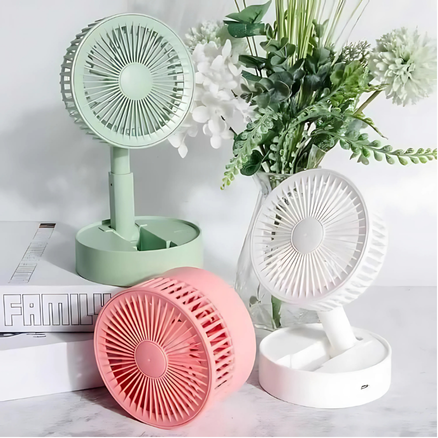 Adjustable Telescopic Rechargeable Standing Pedestal Fan