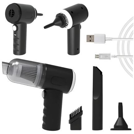 2 in 1 Handheld Vacuum Cleaner - Car Cleaner Air Duster Wireless Rechargeable